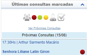 Exemplo de consultas existentes com determinado status.